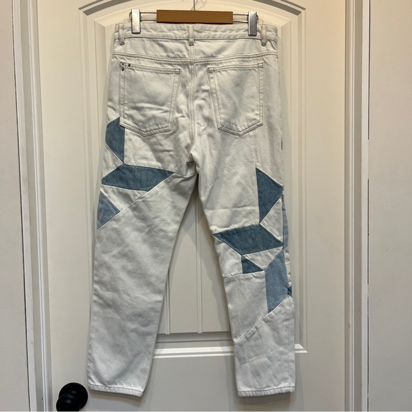 NWOT Etoile Isabel Marant Lea Patchwork Ankle Skinny Jeans Size 4 - Picture 7 of 10